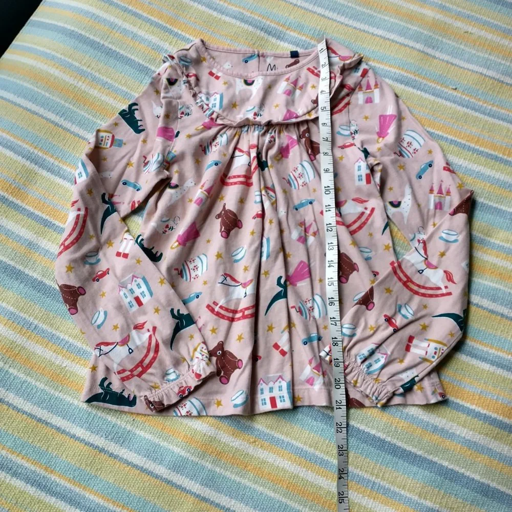 Mini Boden Christmas Holiday Toy Blouse size 11-12